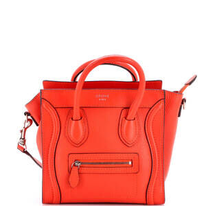 Celine Nano Luggage Bag Grainy Leather